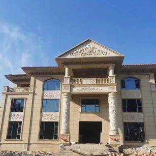 徐州 黄金麻花岗岩别墅外墙干挂