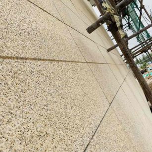 徐州 黄金麻花岗岩荔枝面外墙干挂石材效果示例