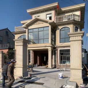 徐州 黄金麻花岗岩荔枝面别墅外墙干挂私家专属