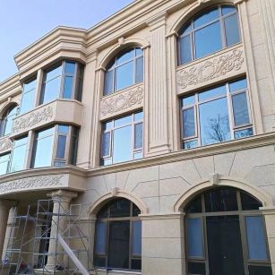 徐州 黄金麻花岗岩别墅外墙干挂