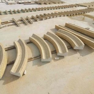 徐州 黄金麻花岗岩别墅线条