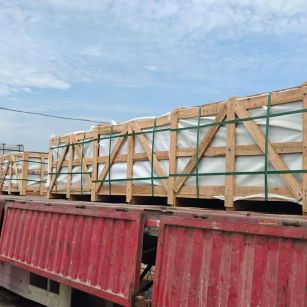 徐州 芝麻白花岗岩地铺石出口专车-泰国游