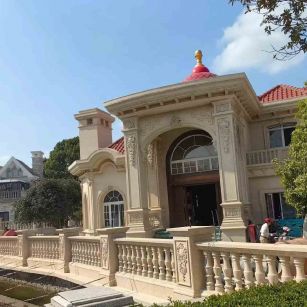 徐州 黄金麻花岗岩欧式别墅