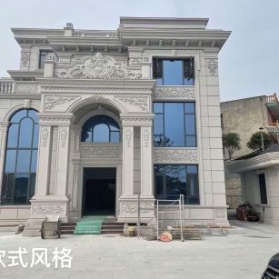 徐州 白麻花岗岩别墅外墙干挂