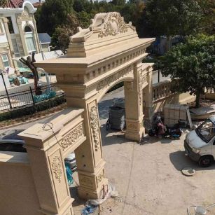 徐州 黄金麻荔枝面花岗岩别墅门楼