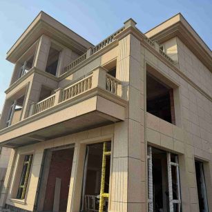 徐州 黄金麻花岗岩石材荔枝面外墙干挂效果展示