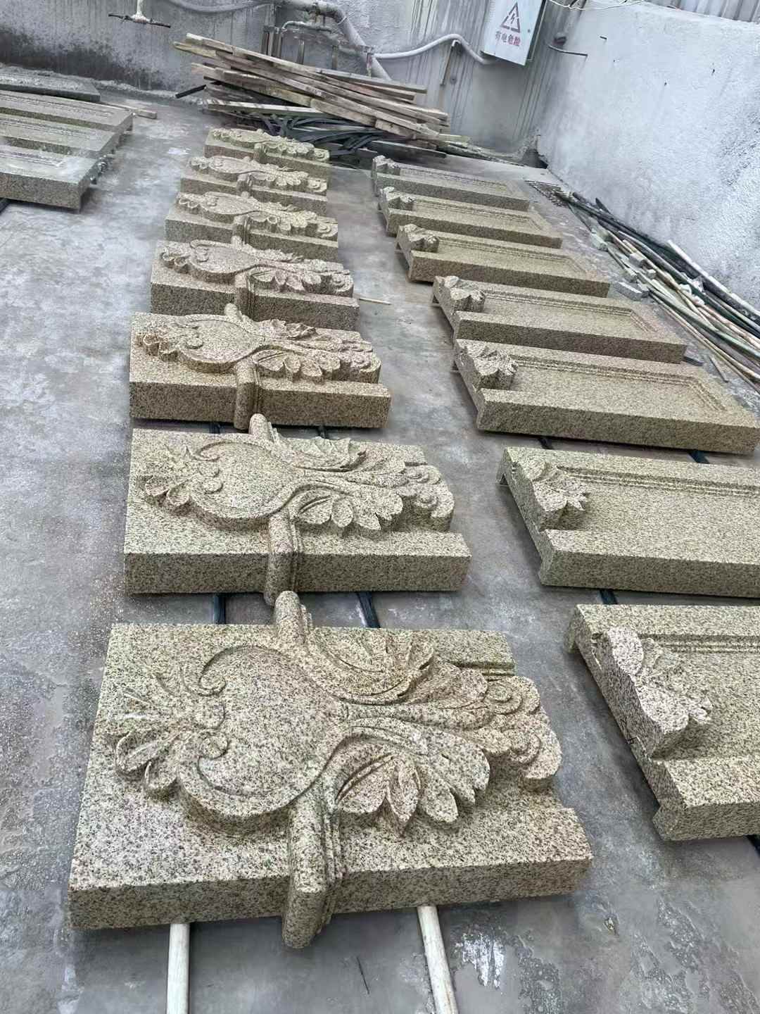 徐州 黄金麻花岗岩别墅外墙雕刻板