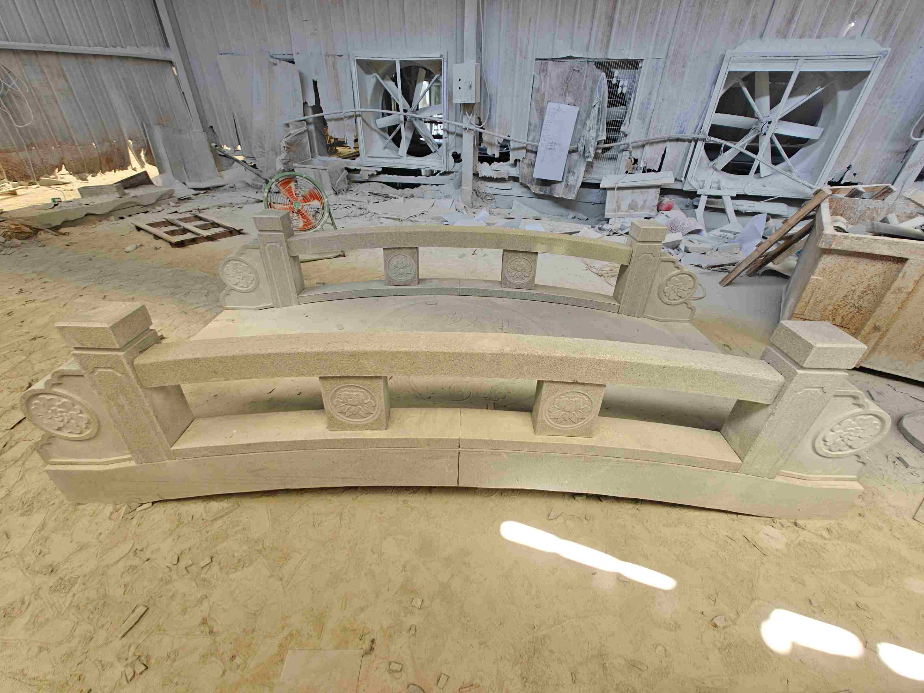 徐州 芝麻灰花岗岩异形加工-拱桥，石桥