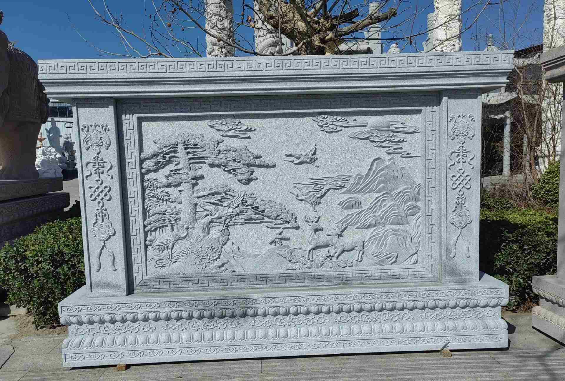 徐州 芝麻白大型照壁，屏风，影壁