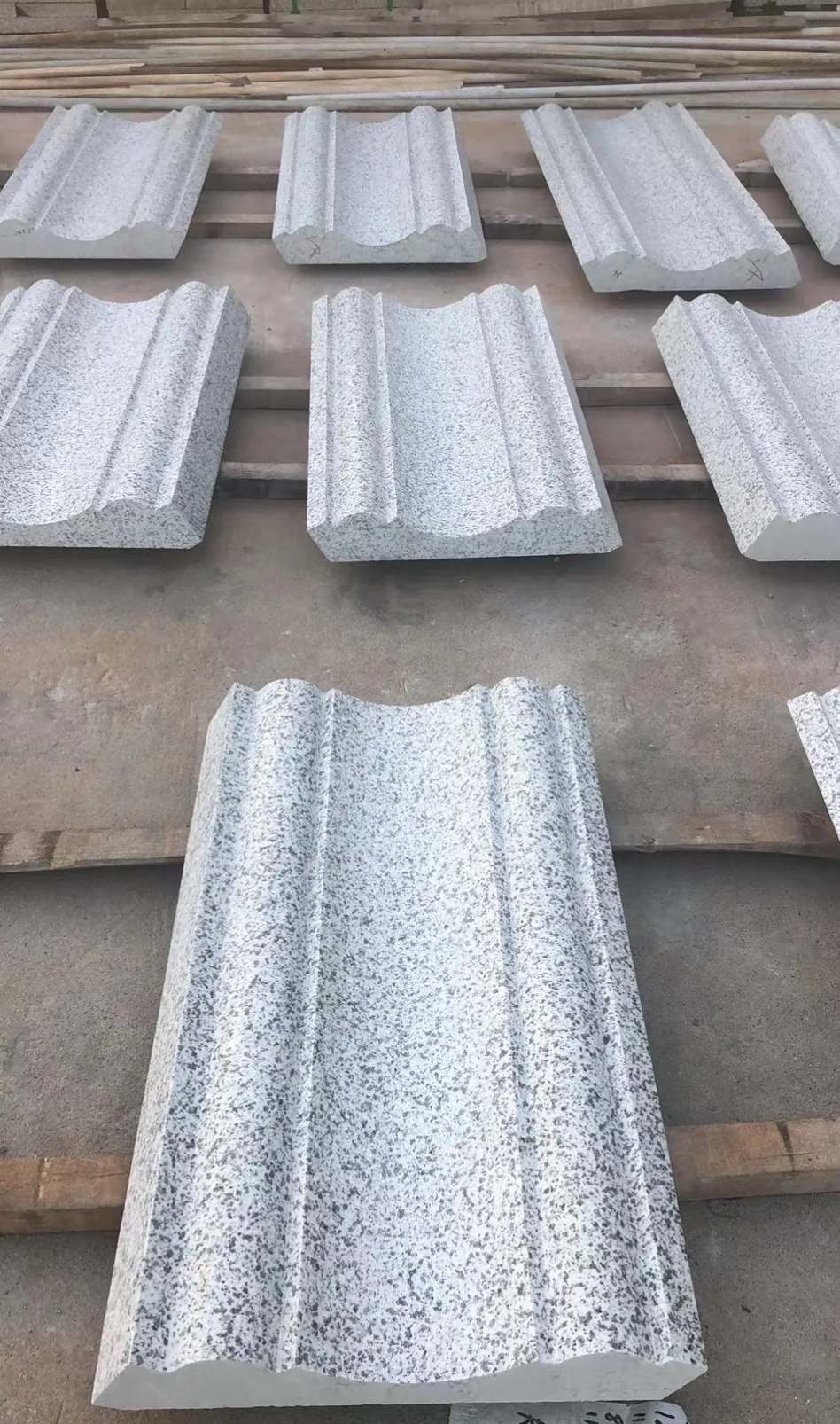 徐州 白麻花岗岩光面别墅线条